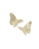 KENDRA SCOTT- Cailey Butterfly Statement Stud Earrings in Gold Metal