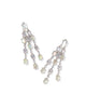 KENDRA SCOTT-Cailin Rhodium Statement Earrings in White Mix
