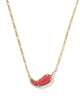 KENDRA SCOTT- Chili Pepper Pendant Necklace in Gold Red Magnesite