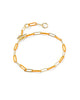 KENDRA SCOTT- Courtney Enamel Link Bracelet in Gold Dark Orange Enamel