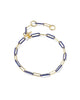 KENDRA SCOTT- Courtney Enamel Link Bracelet in Gold Dark Blue Enamel