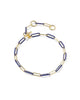 KENDRA SCOTT- Courtney Enamel Link Necklace in Gold Dark Blue Enamel