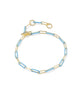 KENDRA SCOTT- Courtney Enamel Bracelet in Gold Light Blue Enamel