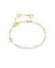 KENDRA SCOTT- Courtney Enamel Link Bracelet in Gold White Enamel