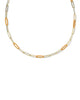 KENDRA SCOTT- Courtney Enamel Link Necklace in Gold Bright Orange Enamel