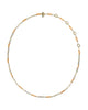 KENDRA SCOTT- Courtney Enamel Link Necklace in Gold Bright Orange Enamel