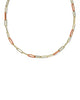 KENDRA SCOTT- Courtney Enamel Link Necklace in Gold Dark Orange Enamel