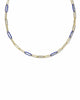 KENDRA SCOTT- Courtney Enamel Link Necklace in Gold Blue Enamel