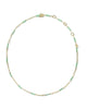 KENDRA SCOTT- Courtney Enamel Link Necklace in Gold Green Enamel