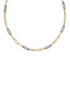 KENDRA SCOTT- Courtney Enamel Link Necklace in Gold Purple Enamel