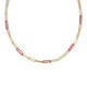 KENDRA SCOTT- Courtney Enamel Link Necklace in Gold Red Enamel