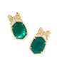 KENDRA SCOTT- Daphne Bow Drop Earring in Gold Pine Illusion