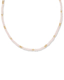 KENDRA SCOTT- Deliah Gold Strand Necklace in Rose Quartz