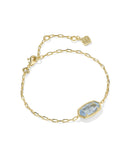 KENDRA SCOTT- Elaina Luxe Chain Bracelet in Gold Light Blue CZ