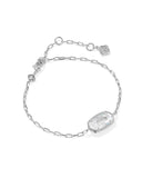 KENDRA SCOTT- Elaina Luxe Chain Bracelet in Rhodium White CZ