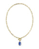 KENDRA SCOTT- Elisa Enamel Link Chain Necklace in Cobalt Illusion