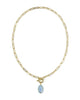 KENDRA SCOTT- Elisa Enamel Link Chain Necklace in Gold Periwinkle Illusion