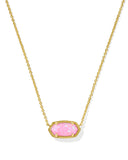 KENDRA SCOTT- Elisa Gold Necklace in Carnation Opal