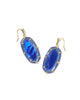 KENDRA SCOTT- Elle Enamel Drop Earrings in Gold Cobalt Illusion