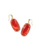 KENDRA SCOTT- Elle Enamel Drop Earring in Gold Red Illusion