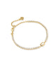 KENDRA SCOTT- Emilie Tennis Bracelet in Gold Ivory Mother of Pearl