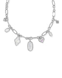 KENDRA SCOTT- Icon Charm Necklace in Rhodium Neutral Mix