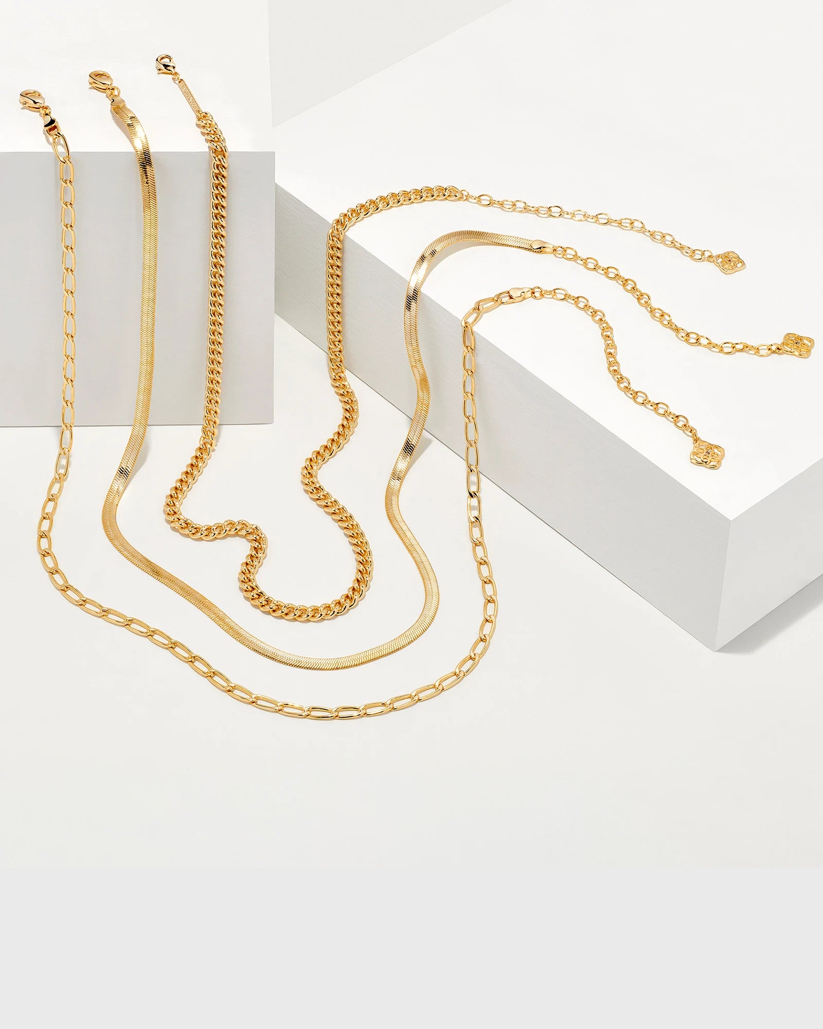 KENDRA SCOTT- Set of 3 Chain Layering Necklace