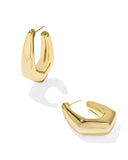 KENDRA SCOTT- Kaia Hoop Earrings in Gold Polished Metal