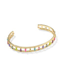 KENDRA SCOTT- Kelsey Gold Cuff Bracelet in Multi Mix