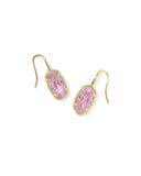 KENDRA SCOTT- Lee Luxe Drop Earring in Gold Light Pink CZ