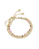 KENDRA SCOTT- Mini Gold Elisa Abbie Set Bracelet in Pink Mix