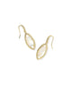 KENDRA SCOTT- Ophelia Gold Small Drop Earrings in Iridescent Abalone