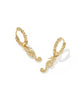 KENDRA SCOTT- Seahorse Huggie Earring in Gold Metal