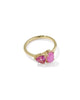 KENDRA SCOTT- Tatum Band Ring in Gold Azalea Pink Mix