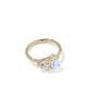 KENDRA SCOTT- Tatum Band Ring in Gold White CZ Mix