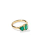 KENDRA SCOTT- Tatum Band Ring in Gold Dark Green Mix