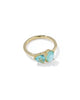 KENDRA SCOTT- Tatum Band Ring in Gold Blue Mix