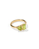 KENDRA SCOTT- Tatum Band Ring in Gold Light Green Mix