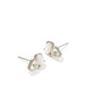 KENDRA SCOTT- Tatum Rhodium Stud Earrings in Neutral Mix