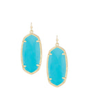 KENDRA SCOTT- Elle Gold Earrings in Turquoise