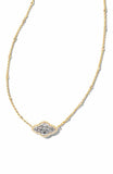 KENDRA SCOTT- Abbie Short Pendant Necklace in Gold Rhodium Mix