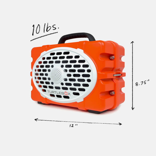 TURTLEBOX- Generation 3 Speaker in Orange/Black – Luka Life + Style