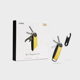 ORBITKEY- Key Organizer Hybrid Leather + Multi Tool v2 Set in Solar Yellow