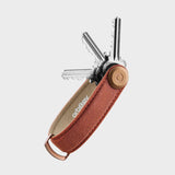 ORBITKEY- Waxed Canvas Key Organizer in Brick Red