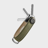 ORBITKEY- Waxed Canvas Key Organizer in Khaki Green