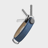 ORBITKEY- Waxed Canvas Key Organizer in Navy Blue