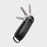 ORBITKEY- Key Organizer Pro Leather in Blackout