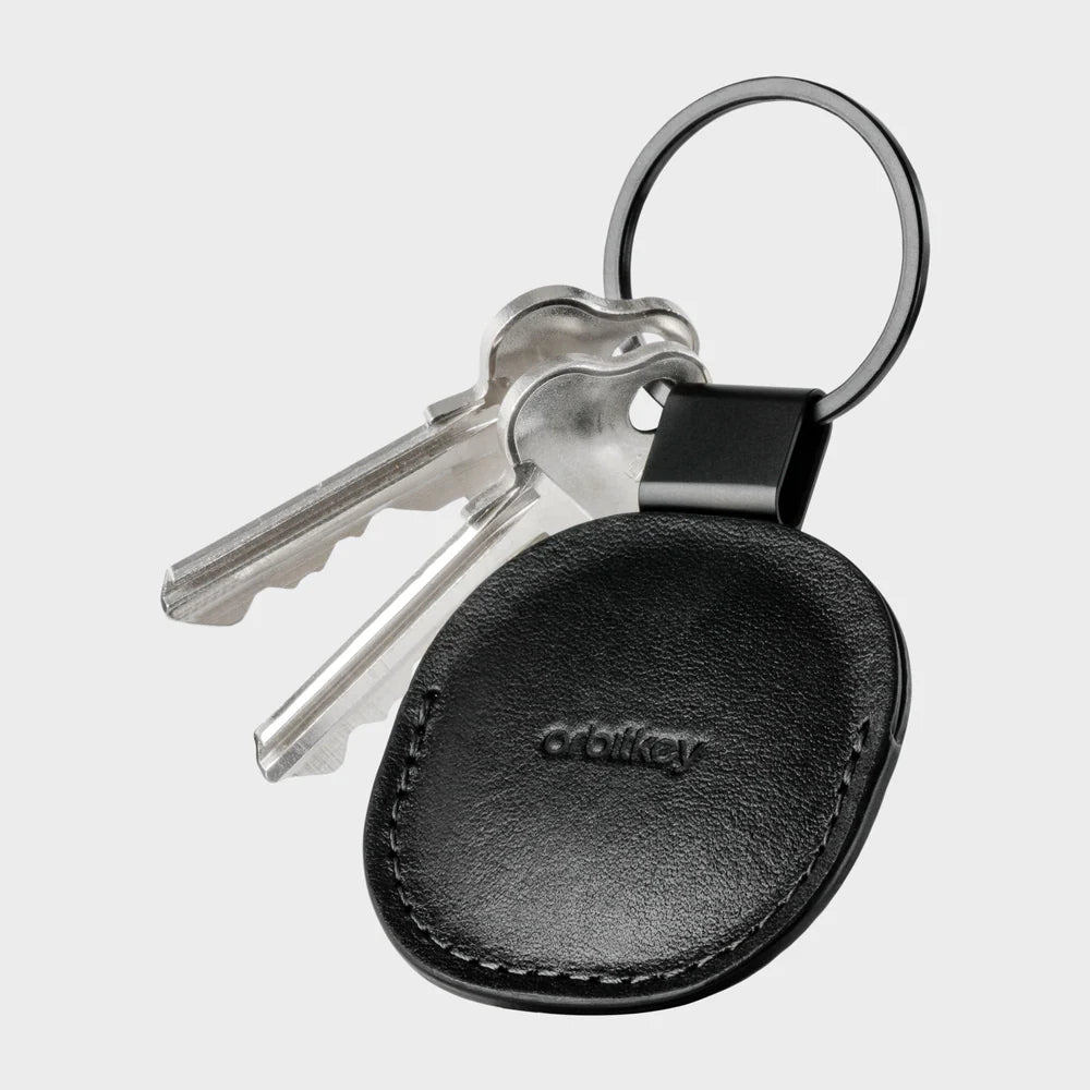 ORBITKEY- Leather Holder for AirTag in Black