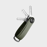 ORBITKEY- Key Organizer Pro in Olive Saffiano Leather