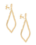 KENDRA SCOTT- Sophee Clip-On Drop Earrings in Gold Metal